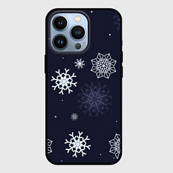 Чехол для iPhone 13 Pro Снежная ночь, цвет: 3D-черный
