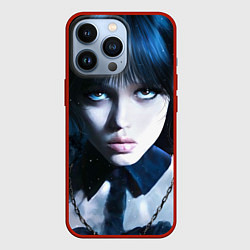 Чехол для iPhone 13 Pro Уэнсдэй: дочь Аддамсов, цвет: 3D-красный