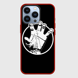Чехол для iPhone 13 Pro Кисть руки, цвет: 3D-красный