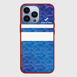 Чехол для iPhone 13 Pro Sea Water, цвет: 3D-красный
