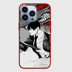 Чехол для iPhone 13 Pro Аки и демон лис, цвет: 3D-красный