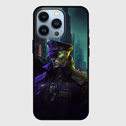 Чехол для iPhone 13 Pro Генерал в киберпанк, цвет: 3D-черный