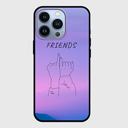 Чехол для iPhone 13 Pro Friends - Jimin and Taehyung BTS, цвет: 3D-черный