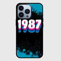 Чехол для iPhone 13 Pro Made in 1987: vintage art, цвет: 3D-черный