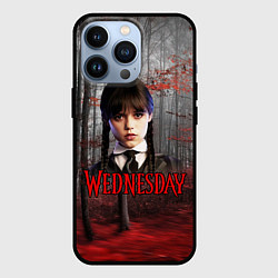 Чехол для iPhone 13 Pro Уэнсдэй осенний лес, цвет: 3D-черный