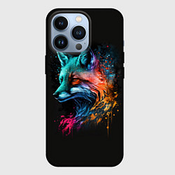 Чехол для iPhone 13 Pro Неоновая лисичка, цвет: 3D-черный