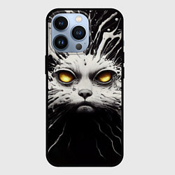 Чехол для iPhone 13 Pro Молочный кот с брызгами, цвет: 3D-черный