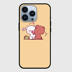 Чехол для iPhone 13 Pro Плюшевые медвежьи объятия, цвет: 3D-черный