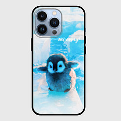 Чехол для iPhone 13 Pro Милый пингвин - мамочка, цвет: 3D-черный
