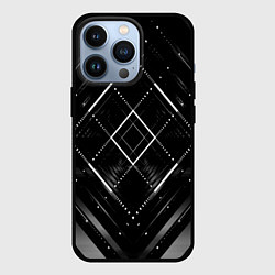 Чехол для iPhone 13 Pro Hexagon Black, цвет: 3D-черный