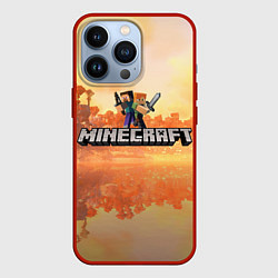 Чехол для iPhone 13 Pro Стив Майнкрафт Minecraft, цвет: 3D-красный