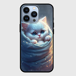 Чехол для iPhone 13 Pro Котик в мешке, цвет: 3D-черный