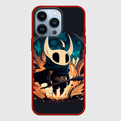 Чехол для iPhone 13 Pro Hollow Knight c посохом, цвет: 3D-красный