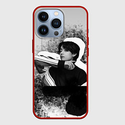 Чехол для iPhone 13 Pro Тэхён и его тень, цвет: 3D-красный