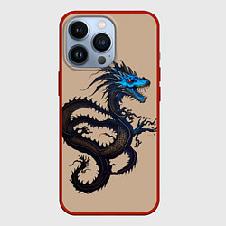 Чехол для iPhone 13 Pro Irezumi - японский дракон, цвет: 3D-красный