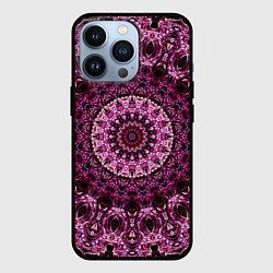 Чехол для iPhone 13 Pro Узорный калейдоскоп, цвет: 3D-черный