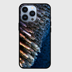 Чехол для iPhone 13 Pro Shape grey abstract, цвет: 3D-черный