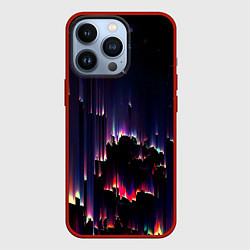 Чехол для iPhone 13 Pro Необо закат, цвет: 3D-красный