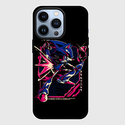 Чехол для iPhone 13 Pro Кибер-Соник с алмазом, цвет: 3D-черный