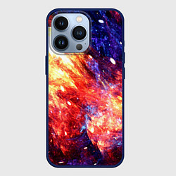 Чехол для iPhone 13 Pro Космическое сияние ночь, цвет: 3D-тёмно-синий