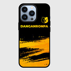 Чехол для iPhone 13 Pro Danganronpa - gold gradient: символ сверху, цвет: 3D-черный