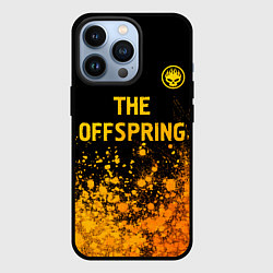 Чехол для iPhone 13 Pro The Offspring - gold gradient: символ сверху, цвет: 3D-черный