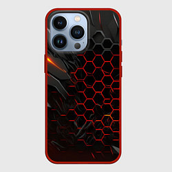 Чехол для iPhone 13 Pro Объемные плитки, цвет: 3D-красный