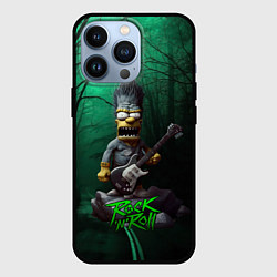 Чехол для iPhone 13 Pro Simpsons hard rock, цвет: 3D-черный