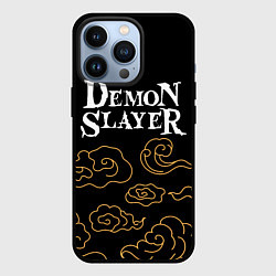 Чехол iPhone 13 Pro Demon Slayer anime clouds