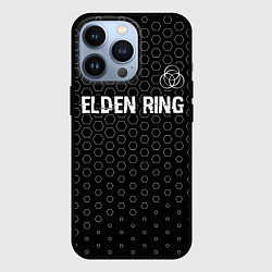 Чехол для iPhone 13 Pro Elden Ring glitch на темном фоне: символ сверху, цвет: 3D-черный