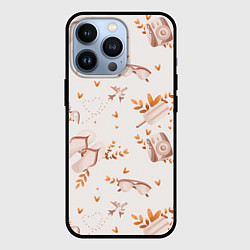 Чехол для iPhone 13 Pro Пляжный паттерн, цвет: 3D-черный