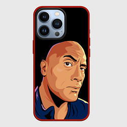 Чехол для iPhone 13 Pro Дуэйн Джонсон бровь, цвет: 3D-красный
