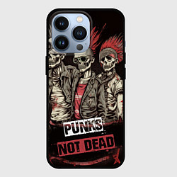 Чехол для iPhone 13 Pro Punks not dead, цвет: 3D-черный