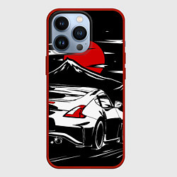 Чехол для iPhone 13 Pro Nissan 370Z, цвет: 3D-красный