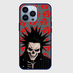 Чехол для iPhone 13 Pro Дохлый панк, цвет: 3D-тёмно-синий