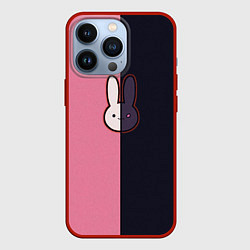 Чехол для iPhone 13 Pro Ребенок идола - Кролик лого, цвет: 3D-красный