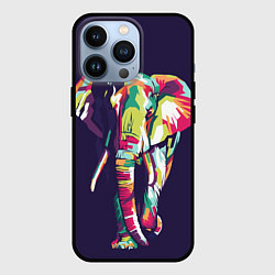 Чехол для iPhone 13 Pro По улице слона водили, цвет: 3D-черный