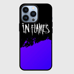 Чехол iPhone 13 Pro In Flames purple grunge