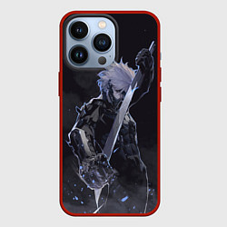 Чехол для iPhone 13 Pro Metal Gear Rising - В дыму, цвет: 3D-красный