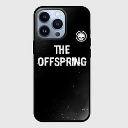 Чехол iPhone 13 Pro The Offspring glitch на темном фоне: символ сверху