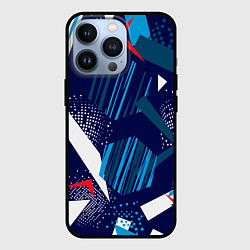 Чехол для iPhone 13 Pro Текстурный грандж, цвет: 3D-черный