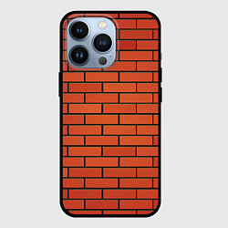Чехол для iPhone 13 Pro Кирпичная стена, цвет: 3D-черный