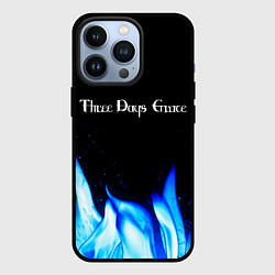 Чехол iPhone 13 Pro Three Days Grace blue fire