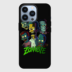 Чехол для iPhone 13 Pro Zombie Simpsons, цвет: 3D-черный