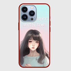 Чехол iPhone 13 Pro Девушка аниме в пастельных оттенках