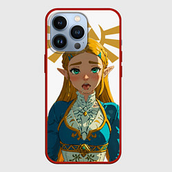 Чехол для iPhone 13 Pro The legend of Zelda - ahegao, цвет: 3D-красный