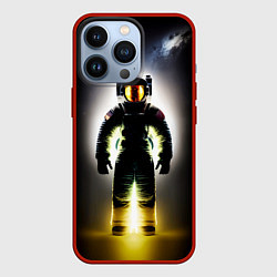 Чехол для iPhone 13 Pro Неоновый космонавт - нейросеть, цвет: 3D-красный
