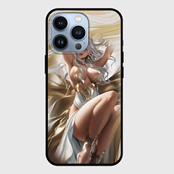 Чехол для iPhone 13 Pro Аниме блондинка с пышными формами, цвет: 3D-черный
