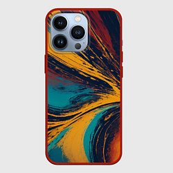Чехол для iPhone 13 Pro Волнующая рябь, цвет: 3D-красный