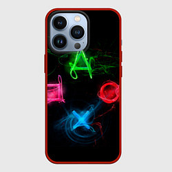 Чехол для iPhone 13 Pro Кнопки геймпадов, цвет: 3D-красный